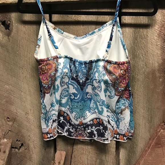 Cute cami style shirt bundle tank blue pink - Picture 6 of 7